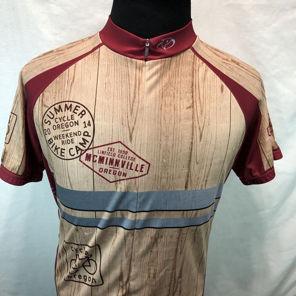 Primal Cycle Oregon Summer Bike Camp 2014 McMinnville 3/4 Zip 3 Pocket Large BB8